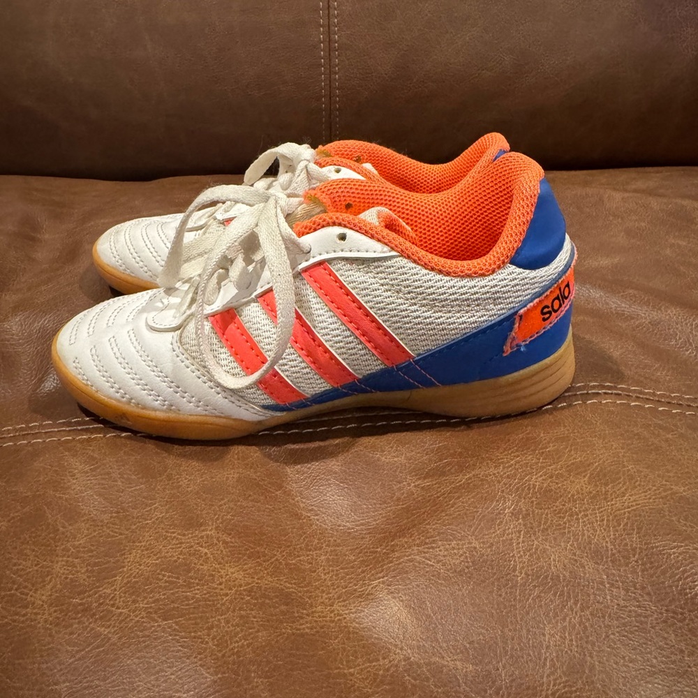 Adidas White and Orange Sneakers with Classic Design